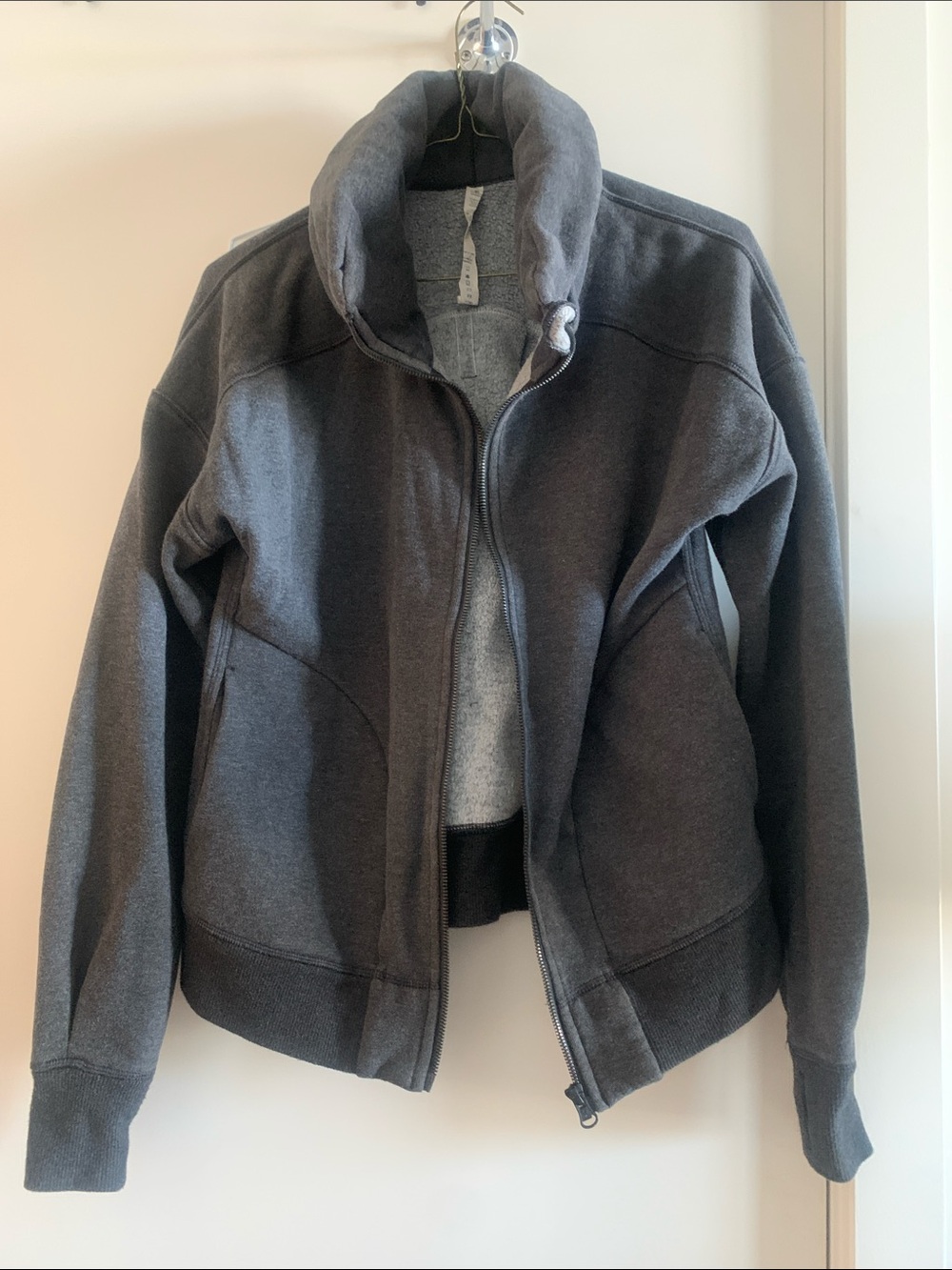 Lululemon Women's dark Charcoal Zip-Front Jacket - size 8